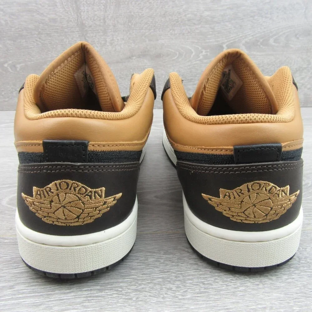 Air Jordan 1 Low SE Sneakers Mens Size 10.5 Flax Baroque Brown NEW - Picture 8 of 14